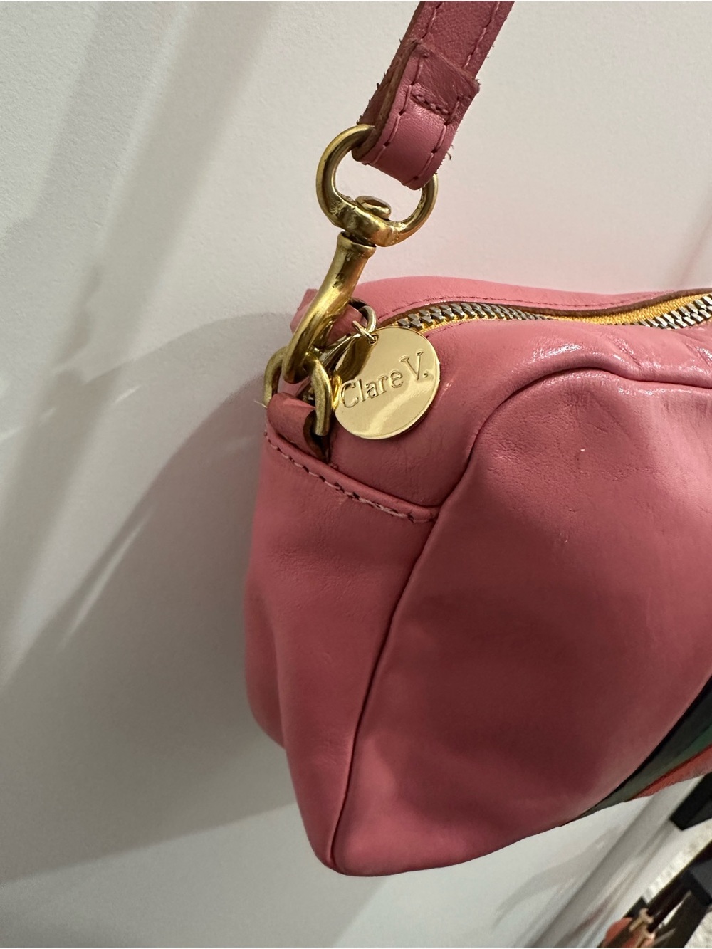 Clare V. Lollipop Midi Sac Leather Crossbody Bag - Picture 3 of 6